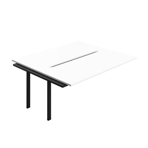Synergy Bench Extension with Cut Out: 2 Person (FSC) : 1800 800 White/Black