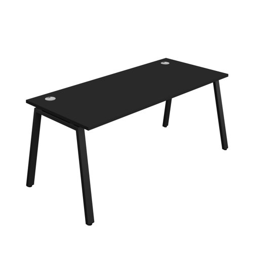 Synergy Bench with Cable Ports: 1 Person (FSC) : A-Frame Leg : 1800 800 Black/Black