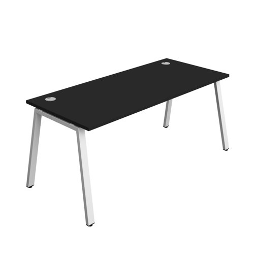 Synergy Bench with Cable Ports: 1 Person (FSC) : A-Frame Leg : 1800 800 Black/White
