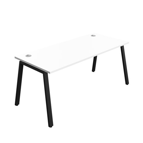 Synergy Bench with Cable Ports: 1 Person (FSC) : A-Frame Leg : 1800 800 White/Black