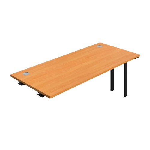 Synergy Bench Extension with Cable Ports: 1 Person (FSC) : 1800 800 Beech/Black