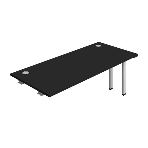 Synergy Bench Extension with Cable Ports: 1 Person (FSC) : 1800 800 Black/Silver