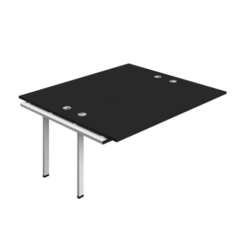 Synergy Bench Extension with Cable Ports: 2 Person (FSC) : 1800 800 Black/White