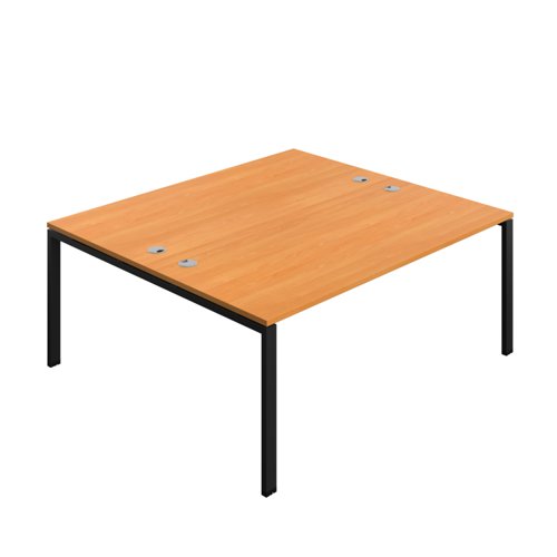 Synergy Bench with Cable Ports: 2 Person (FSC) : Goal Post Leg : 1800 800 Beech/Black