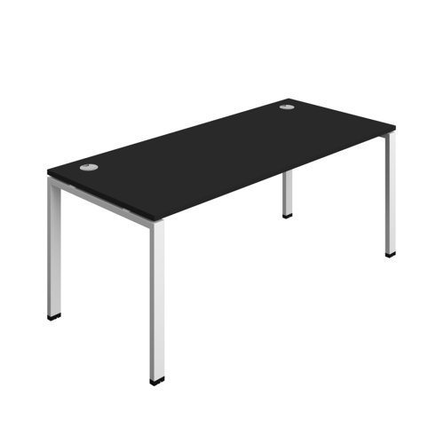 Synergy Bench with Cable Ports: 1 Person (FSC) : Goal Post Leg : 1800 800 Black/White