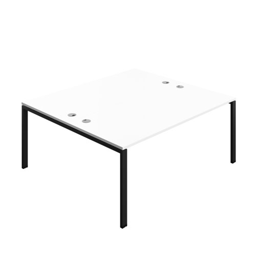 Synergy Bench with Cable Ports: 2 Person (FSC) : Goal Post Leg : 1800 800 White/Black
