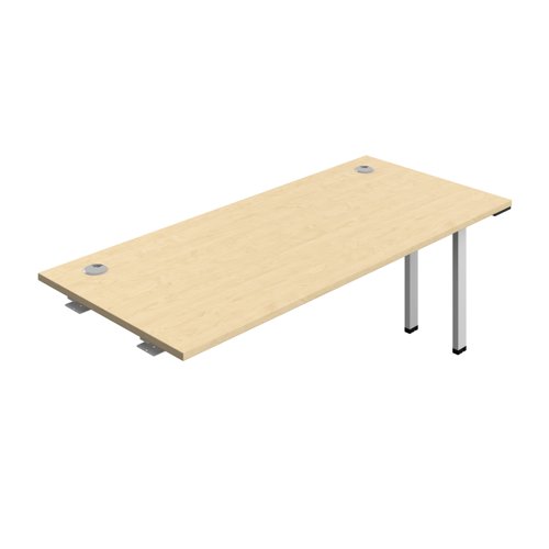 Synergy Bench Extension with Cable Ports: 1 Person (FSC) : 1800 800 Maple/Silver
