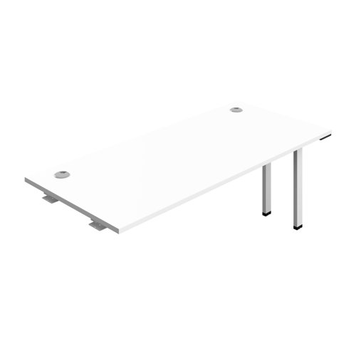 Synergy Bench Extension with Cable Ports: 1 Person (FSC) : 1800 800 White/White