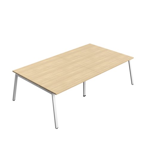 Synergy Meeting Table (FSC) : A-Frame Leg : 2800 1600 Nova Oak/White