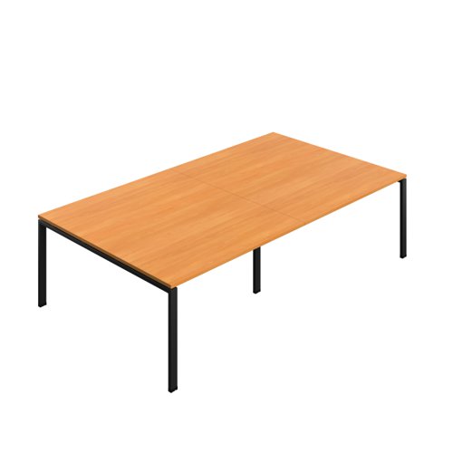 Synergy Meeting Table (FSC) : Goal Post Leg : 2800 1600 Beech/Black
