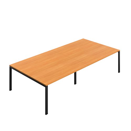 Synergy Meeting Table (FSC) : Goal Post Leg : 3200 1600 Beech/Black