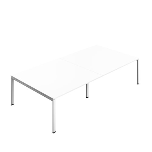 SYN3216MTGPLWHWH Synergy Meeting Table (FSC) : Goal Post Leg : 3200 1600 White/White