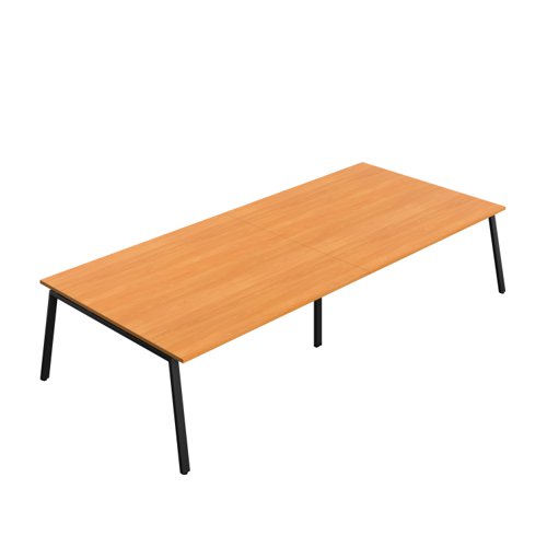 Synergy Meeting Table (FSC) : A-Frame Leg : 3600 1600 Beech/Black