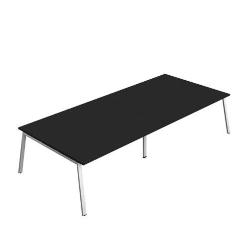 Synergy Meeting Table (FSC) : A-Frame Leg : 3600 1600 Black/Silver