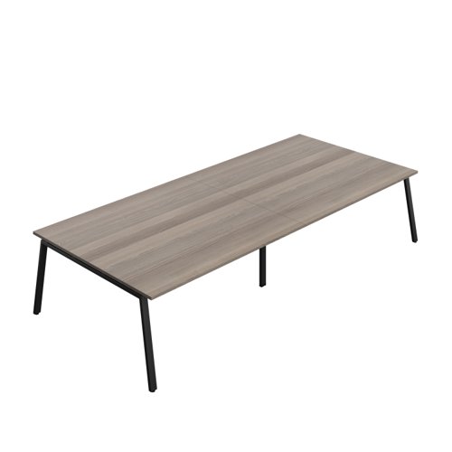 Synergy Meeting Table (FSC) : A-Frame Leg : 3600 1600 Grey Oak/Black