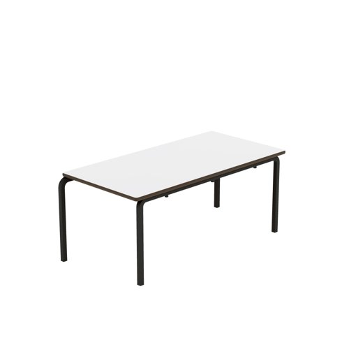 Titan Crush Bent Frame Table 1100x550x460 White/Black