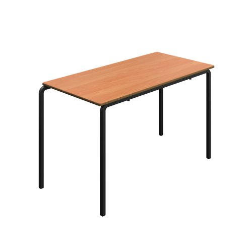 Titan Crush Bent Frame Table 1200x600x710 Beech/Black