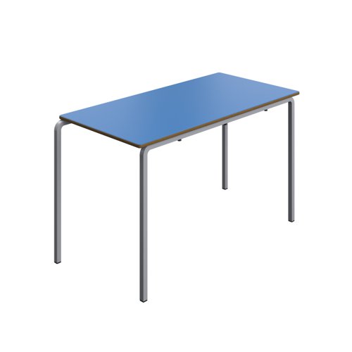 Titan Crush Bent Frame Table 1200x600x710 :Blue/Grey