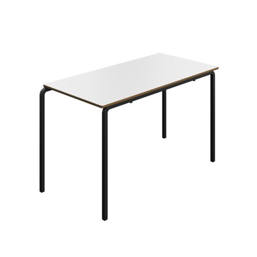 Titan Crush Bent Frame Table 1200x600x710 :White/Black