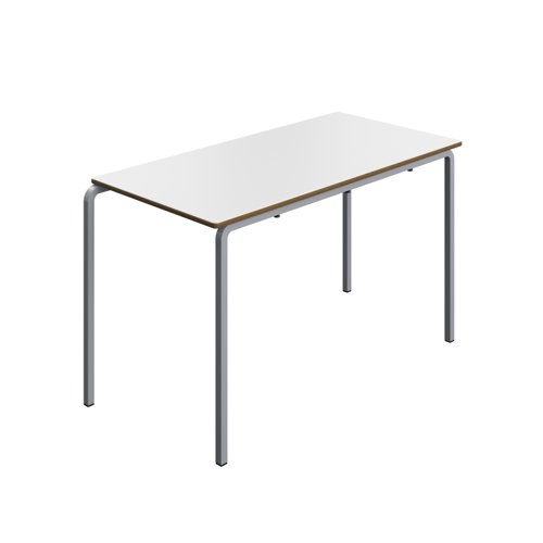 Titan Crush Bent Frame Table 1200x600x710 White/Grey