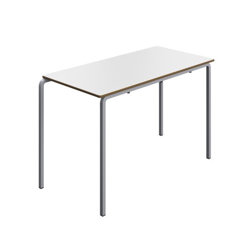 Titan Crush Bent Frame Table 1200x600x760 :White/Grey