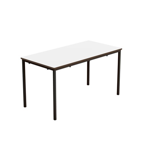 Titan Welded Frame Table 1200x600x640 White/Black