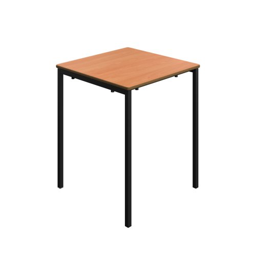 Titan Welded Frame Table 600x600x710 Beech/Black