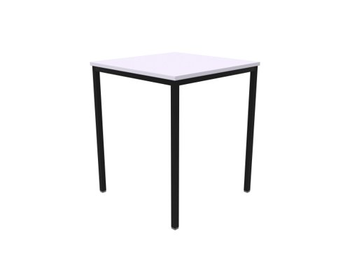 Titan Welded Frame Table 600x600x710 White/Black