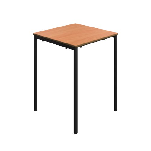 Titan Welded Frame Table 600x600x760 Beech/Black