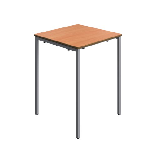 Titan Welded Frame Table 600x600x760 Beech/Grey