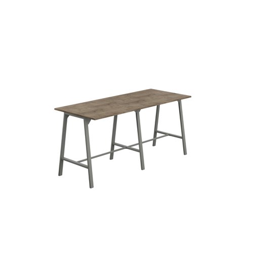 Titan High Maker Rectangular Table (FSC) 1200 X 1000 Anthracite/Grey Nebraska Oak