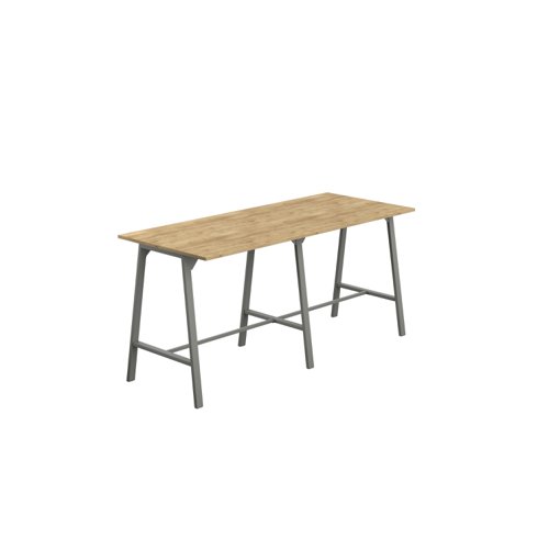 Titan High Maker Rectangular Table (FSC) 1200 X 1000 Anthracite/Natural Nebraska Oak