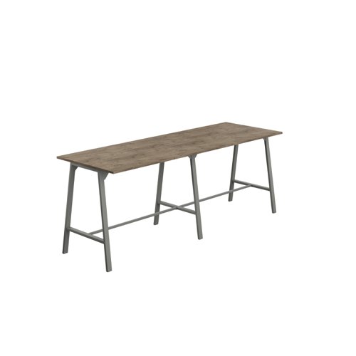 Titan High Maker Rectangular Table (FSC) 1500 X 1000 Anthracite/Grey Nebraska Oak