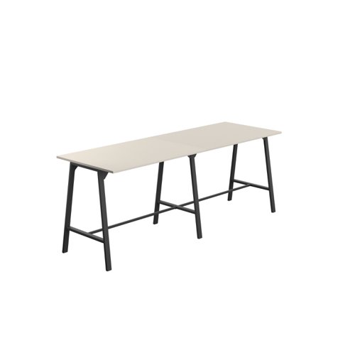 Titan High Maker Rectangular Table (FSC) 1500 X 1000 Black/Grey