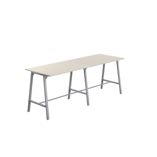 Titan High Maker Rectangular Table (FSC) 1500 X 1000 Silver/Grey