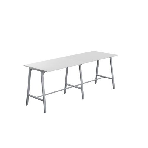 Titan High Maker Rectangular Table (FSC) 1500 X 1000 Silver/White