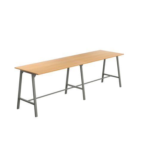 Titan High Maker Rectangular Table (FSC) 1800 X 1000 Anthracite/Ellmau Beech