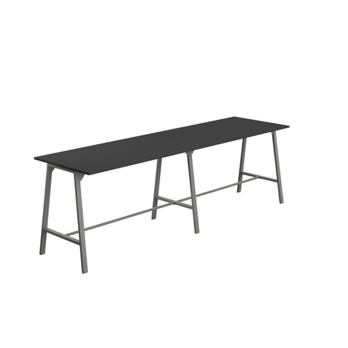 Titan High Maker Rectangular Table (FSC) 1800 X 1000 Anthracite/Black