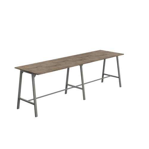 Titan High Maker Rectangular Table (FSC) 1800 X 1000 Anthracite/Grey Nebraska Oak