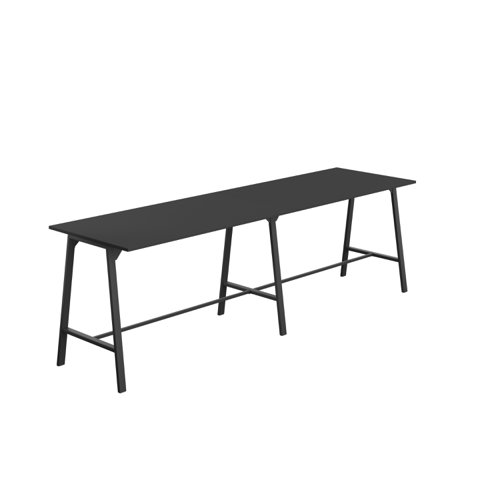 Titan High Maker Rectangular Table (FSC) 1800 X 1000 Black/Black