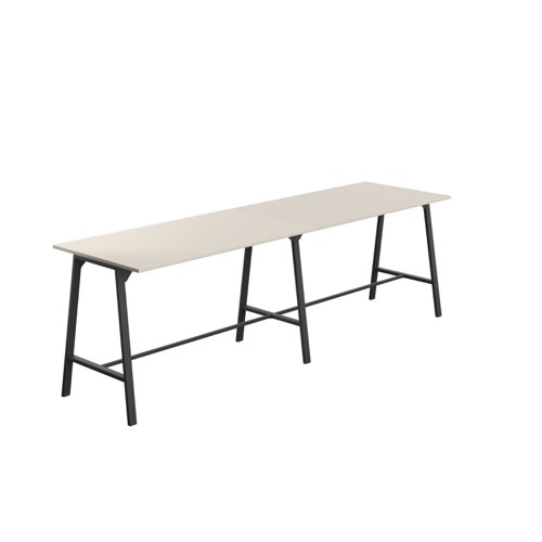 Titan High Maker Rectangular Table (FSC) 1800 X 1000 Black/Grey