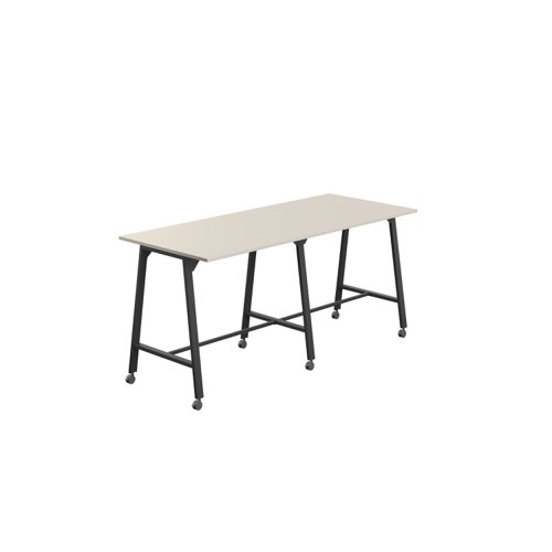 Titan Mobile High Maker Rectangular Table (FSC) 1200 X 1000 Black/Grey