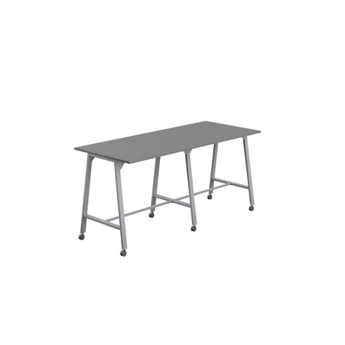 Titan Mobile High Maker Rectangular Table (FSC) 1200 X 1000 Silver/Anthracite