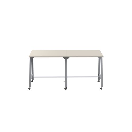 T-HIGH-MM-1210SVGRY | Designed with the unique demands of STEAM education in mind, this table is the perfect platform for students to explore science, technology, engineering, arts, and mathematics in an integrated and hands-on manner. The Titan Mobile High Maker is equipped with sturdy yet smooth-rolling casters, allowing educators to effortlessly configure collaborative spaces and adapt to different classroom needs.
