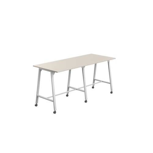 Titan Mobile High Maker Rectangular Table (FSC) 1200 X 1000 White/Grey