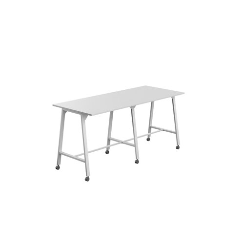 Titan Mobile High Maker Rectangular Table (FSC) 1200 X 1000 White/White