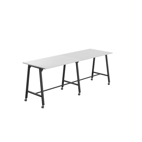 Titan Mobile High Maker Rectangular Table (FSC) 1500 X 1000 Black/White