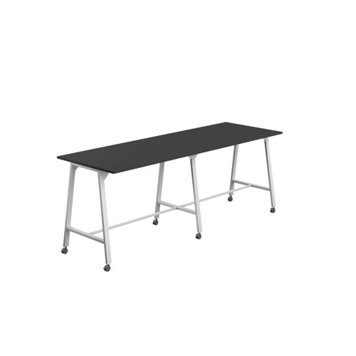 Titan Mobile High Maker Rectangular Table (FSC) 1500 X 1000 White/Black