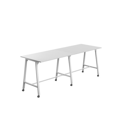 Titan Mobile High Maker Rectangular Table (FSC) 1500 X 1000 White/White