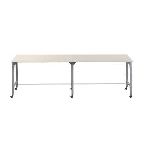Titan Mobile High Maker Rectangular Table (FSC) 1800 X 1000 Silver/Grey